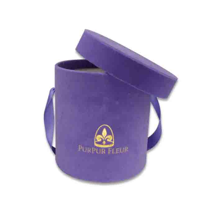 Velvet Paper Tube Flower Box